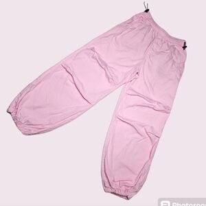 H&M Girls Pink Parachute Pants Size 16